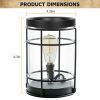 Electric Wax Melt Warmer Vintage Light Bulb Fragrance Candle Warmer for Rustic Office Home with Replacement Bulb