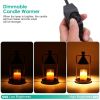 Electric Wax Melt Warmer Lamp Dimmable Fragrance Candle Melt Lantern Metal Iron Decorative Melter Lamp with 2 GU10 Bulbs