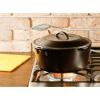 Cast Iron 5 Quart Seasoned Cast Iron Dutch Oven With Bail Handle