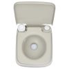 2.6 Gallon Portable Removable Flush Toilet with Double Outlet