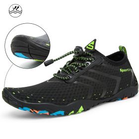 Light And Portable Beach Wading Shoes (Option: Black-48)