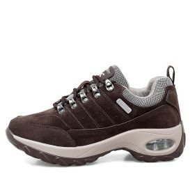 Sneakers Air Cushion Sole Casual Shoes (Option: Brown-39)