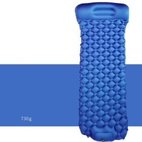 Inflatable Mat Outdoor Supplies Air Camping Portable Automatic Inflatable Mattress Moisture-proof Tent Mat Camping Mat (Option: Blue-Foot step)