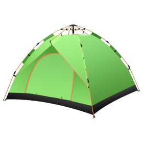 Camping Outdoor Travel Double-decker Automatic Tent (Option: Grass green-3to4people)