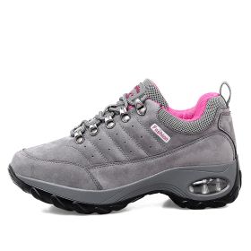 Sneakers Air Cushion Sole Casual Shoes (Option: Grey rose red-40)