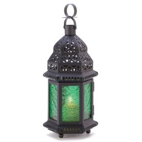 Contemporary Promenade Ornate Yet Elegant Birdcage Candle Lantern (Color: Green)