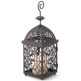 Contemporary Promenade Ornate Yet Elegant Birdcage Candle Lantern (Color: Back)