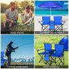 Portable Folding Picnic Double Chair With Umbrella