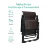 Portable Camping Rattan Folding Chair W/Armrest