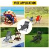 Folding Camp Chair 330 lbs Capacity w/ Footrest Mesh Lounge Chair, Cup Holder and Storage Bag