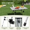 Adjustable Heavy-Duty Outdoor Folding Camping Table