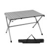 4-6 Person Portable Aluminum Camping Table with Carrying Bag