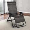 Portable Camping Rattan Folding Chair W/Armrest